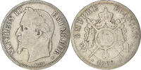 France 2 Francs Monnaie, Napoleon III, Napoléon III, Strasbourg -