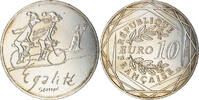 France 10 Euro Egalité Hiver Sempé, Paris, Argent -
