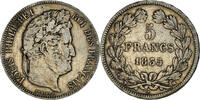 France 5 Francs Monnaie, Louis-Philippe, Marseille, Argent -