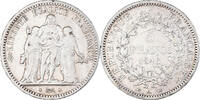 France 5 Francs Monnaie, Hercule, Paris, Argent, KM:756.1 -