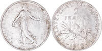 France 2 Francs Monnaie, Semeuse, Paris, Argent, Gadoury:532 -