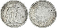 France 5 Francs Monnaie, Hercule, Bordeaux, Argent, KM:820.2 -