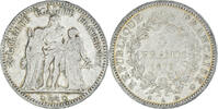France 5 Francs Monnaie, Hercule, Paris, Argent, Gadoury:745a -