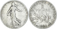 France 2 Francs Monnaie, Semeuse, Paris, Argent, Gadoury:532 -