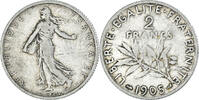 France 2 Francs Monnaie, Semeuse, Paris, Argent, Gadoury:532 -