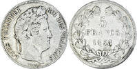 France 5 Francs Monnaie, Louis-Philippe, Strasbourg, Argent -