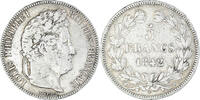 France 5 Francs Monnaie, Louis-Philippe, Lille, Argent -