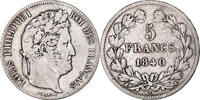 France 5 Francs Monnaie, Louis-Philippe, Paris, Argent -