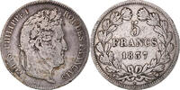 France 5 Francs Monnaie, Louis-Philippe, Lille, Argent -