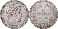 France 5 Francs Monnaie, Louis-Philippe, Lille, Argent -