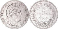 France 5 Francs Monnaie, Louis-Philippe, Rouen, Argent, Gadoury:678 -