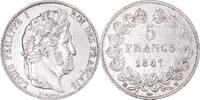 France 5 Francs Monnaie, Louis-Philippe, Strasbourg, Argent -