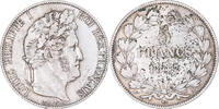 France 5 Francs Monnaie, Louis-Philippe, Paris, Argent -