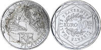 France 10 Euro Picardie, Paris, Argent, KM:1882 -