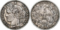 France 5 Francs Monnaie, Cérès, Paris, Argent, KM:761.1 -