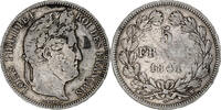 France 5 Francs Monnaie, Louis-Philippe, Lille, Argent -