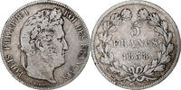 France 5 Francs Monnaie, Louis-Philippe, Rouen, Argent -
