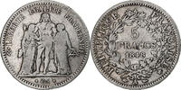 France 5 Francs Monnaie, Hercule, Paris, Argent, Gadoury:683 -