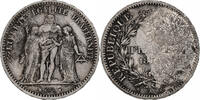 France 5 Francs Monnaie, Hercule, Paris, Argent, Gadoury:745a -
