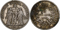 France 5 Francs Monnaie, Hercule, Bordeaux, Argent, KM:820.2, Le -