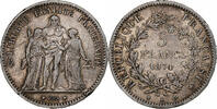France 5 Francs Monnaie, Hercule, Bordeaux, Argent, KM:820.2, Le -