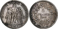 France 5 Francs Monnaie, Hercule, Paris, Argent, Gadoury:745a -
