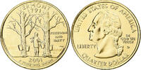 États-Unis Quarter Vermont, U.S. Mint, Denver, golden, Cupronickel -