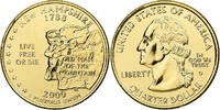 États-Unis Quarter New Hampshire, U.S. Mint, Denver, golden -