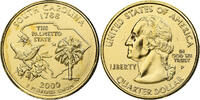 États-Unis Quarter South Carolina, U.S. Mint, golden, Cupronickel -