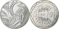 France 10 Euro Coq, Monnaie de Paris, Argent -
