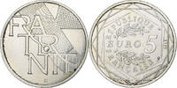 France 5 Euros Fraternité, Argent, Gadoury:EU647 -