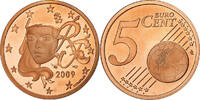 France 5 Euro Cent Paris, Cuivre plaqué acier, KM:1284 -