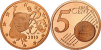 France 5 Euro Cent Paris, Cuivre plaqué acier, Gadoury:3. -