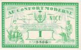 France 1 Franc ND(1930-1940), Au Confort moderne, Nice -