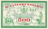 France 500 Francs ND(1930-1940), Au Confort moderne, Nice -