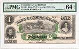 États-Unis 1 Dollar Connecticut, 1863-01-02, Remainder, PMG -