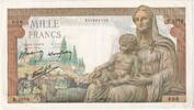 France 1000 Francs 1942 D&eacute;esse D&eacute;m&eacute;ter, 1942-12-03, R.2079, Nombres VZ 69,95 EUR  + 4,95 EUR frais d'envoi