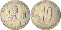 Équateur 10 Centavos, Diez Monnaie, Steel, KM:106 -