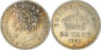 France 20 Centimes Monnaie, Napoleon III, Strasbourg, Argent -
