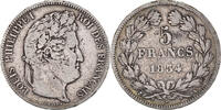 France 5 Francs Monnaie, Louis-Philippe, Paris, Argent -