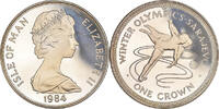 Île de Man Crown Monnaie, Elizabeth II, Pobjoy Mint, Proof -