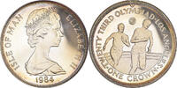 Île de Man Crown Monnaie, Elizabeth II, Olympic Games, Pobjoy Mint -