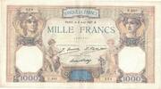 France 1000 Francs Cérès et Mercure, U.443, Fayette:37.1, KM:79a -