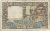 France 20 Francs Science et Travail, F.569, Fayette:12.18, KM:92b -
