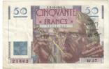 France 50 Francs Le Verrier, W.37, Fayette:20.6, KM:127a -
