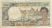 Tahiti 500 Francs Billet, KM:25d -