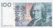 Suède 100 Kronor Billet, KM:57a -