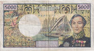 Tahiti 5000 Francs Billet, KM:28c -
