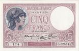 France 5 Francs Violet, G.62564, Fayette:4.9, KM:83 -