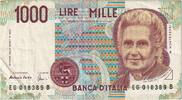 Italie 1000 Lire 1990-10-03, KM:114c -